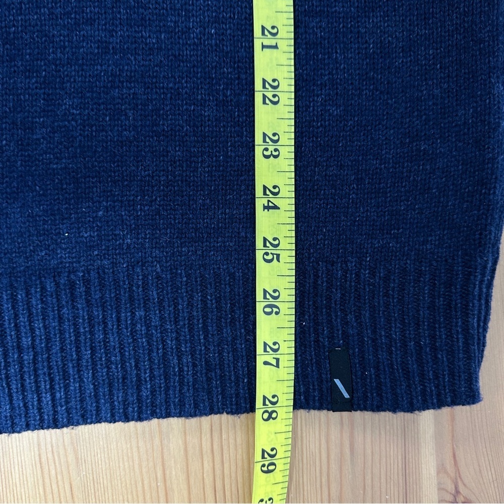 Unlisted by Kenneth Cole Wool Blend Sweater Men XL Mock Neck Pullover Navy - Picture 11 of 11